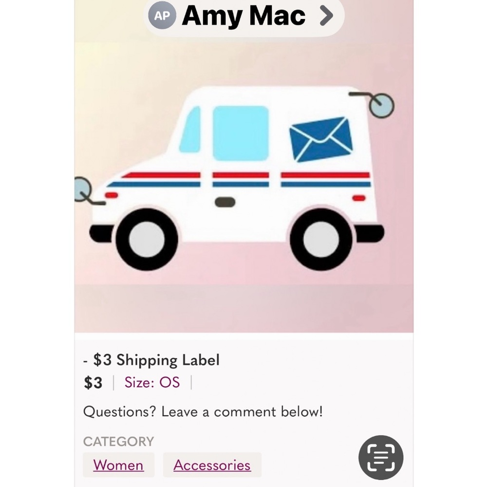 Shipping Label Icon Graphic